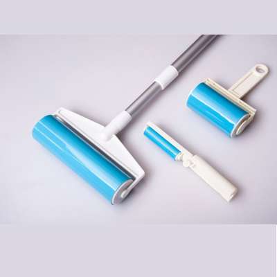 Magic Reusable Carpet Cloth Washable Lint Roller Roll Sticky Plastic Clothes Brush Lint Roller